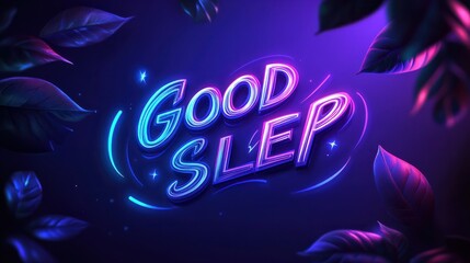 logo with "GOOD SLEEP" written, WELLNESS concept
