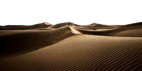 Sand Dune Desert Landscape Isolated, Transparent PNG Background