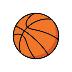 flat vector of basket ball icon.eps