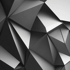 Obraz premium Abstract grayscale polygonal shapes with sleek lines and modern design.Abstract grayscale polygonal shapes with sleek lines and modern design.