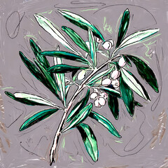 Obraz premium olive branch