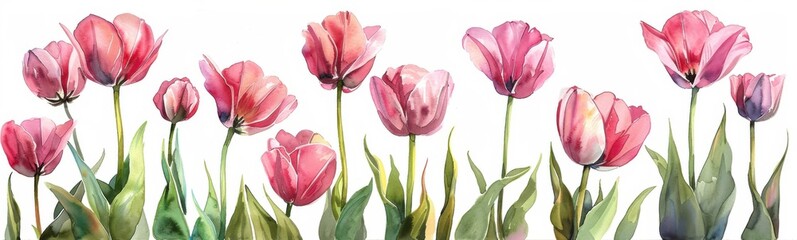 Many pink flowers that are growing in the grass, banner, plant background