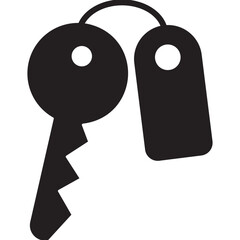 Room key, access, hotel icon