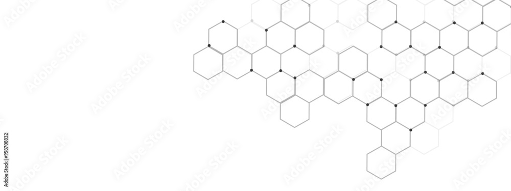 Poster vectors geometric abstract background with simple hexagon elements. vector illustration for medicine