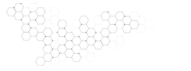 Vector illustration of hexagons pattern, Creative idea for medical, technology or science design.
