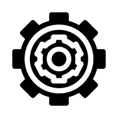 gear glyph icon