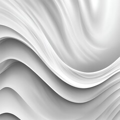 Obraz premium Abstract white curved lines creating a smooth, flowing pattern.
