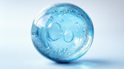 Crystal Clear Water Sphere Purity and Fluidity Generative AI