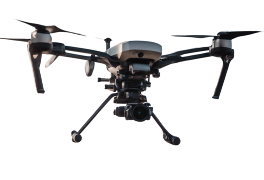 Drone isolated on transparent background background