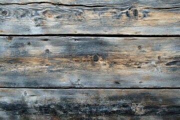 Weathered Wooden Planks with Knots and Grain Patterns