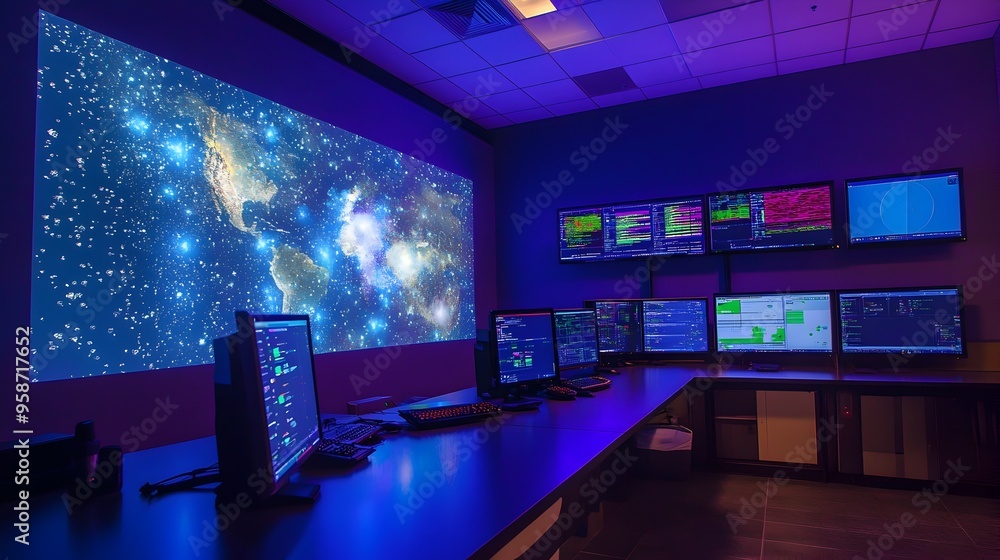 Poster advanced weather forecasting system simulating blizzard conditions