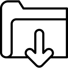 Fototapeta premium Download Folder Icon