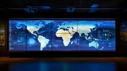 Simulated 7-Day Weather Forecast Displayed on Digital Screen