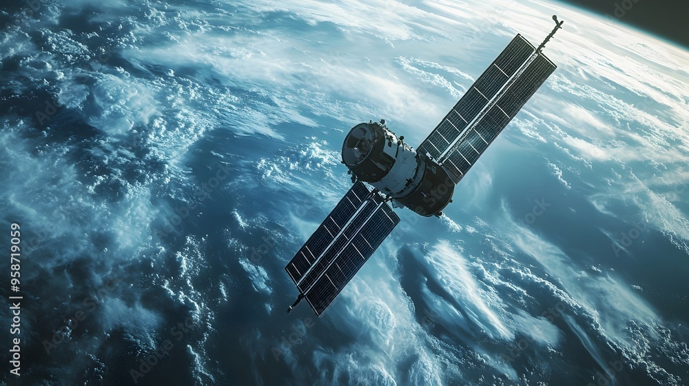 Poster satellite imagery enhancing weather simulation accuracy for improved forecasting