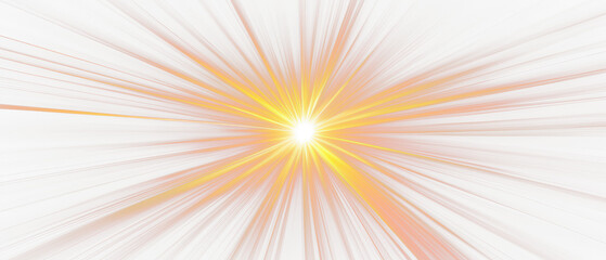 Obraz premium Radiant burst of light shining brightly isolate on transparent background, cutout, png