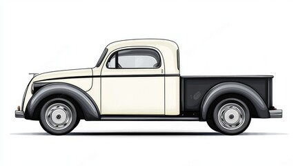 Illustration of three vintage cars with side views in different color combinations, including orange, red, and white. Each car displays a classic retro design, emphasizing sleek, smooth curves and sim