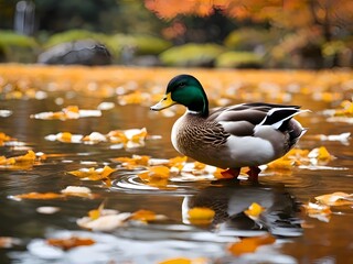 Cute Duck Closeup - Adorable Animal Photography, Ideal for Prints, Social Media, or Nature-Themed Decor