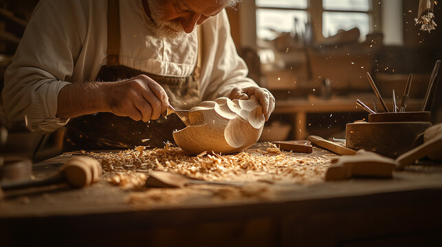 man working in workshop