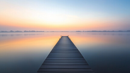 Obraz premium pier at sunset