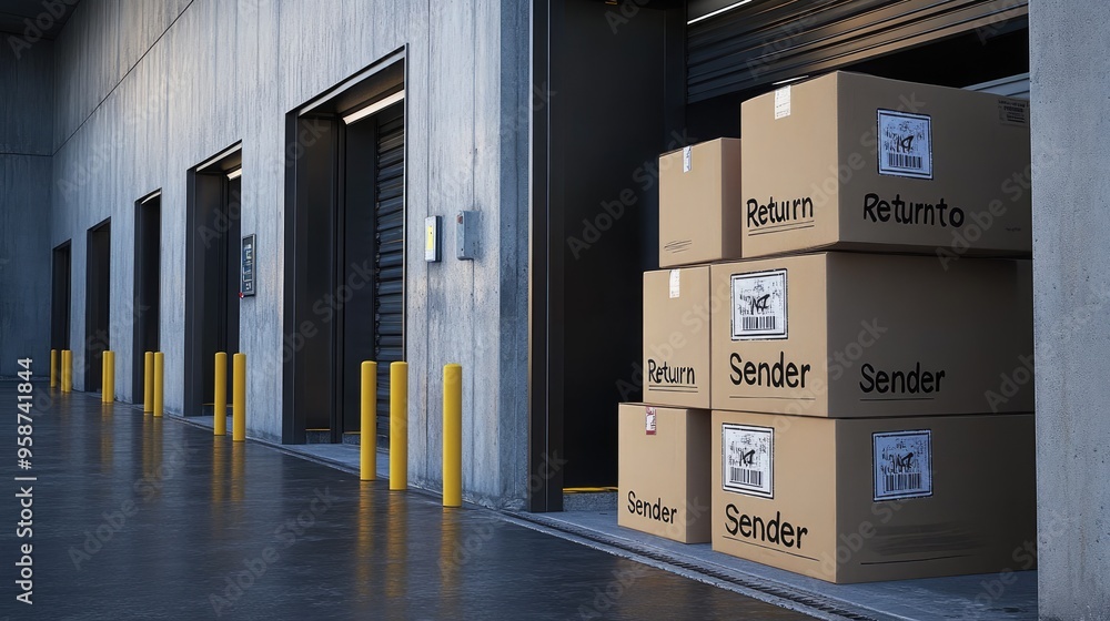 Poster cardboard boxes with 