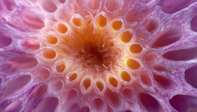 Aster extreme closeup macro photo petal purple flower