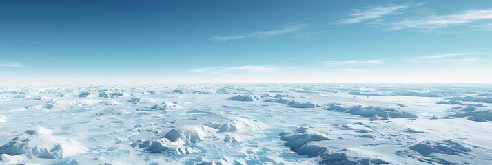 The Frozen Wasteland: A barren landscape of ice and snow, stretching towards the horizon.