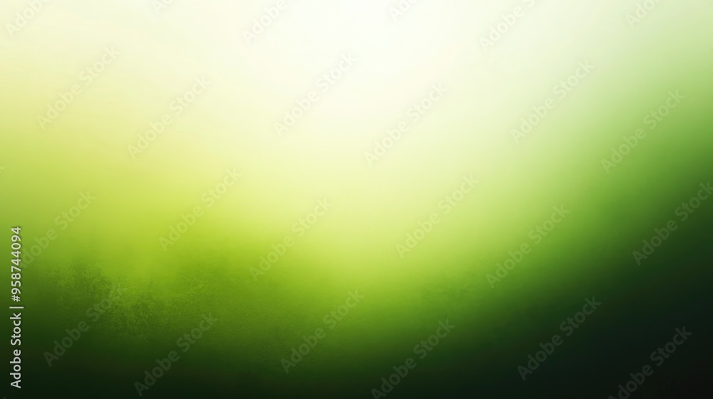 Poster smooth gradient green background with a light-to-dark fade, offering a simple yet dynamic backdrop f