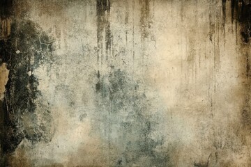 Obraz premium Weathered Concrete Wall with Dark Vertical Streaks