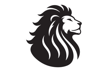 Black Lion Outline Silhouette Vector Art
