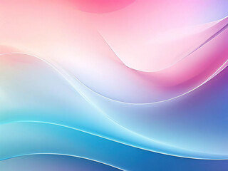 Abstract background with soft, flowing pastel colors of pink, blue, and white.