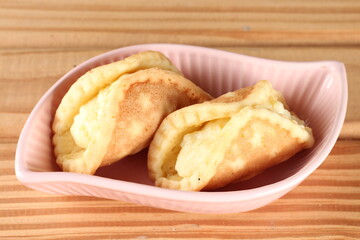 beautiful oriental decorated sweets with cream, bean jam and others