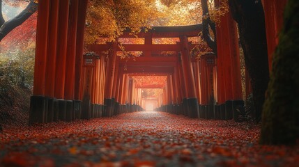 Fushimi Inari Taisha in autumn