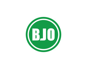 BJO logo design vector template. BJO
