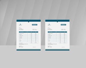 Obraz premium Modern Invoice design template