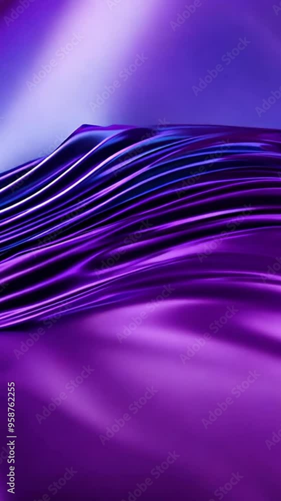 Poster abstract purple gradient background with smooth flowing lines.