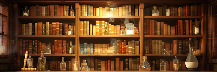 A mysterious bookcase that seems to change its contents daily, challenging students to discover its secrets.