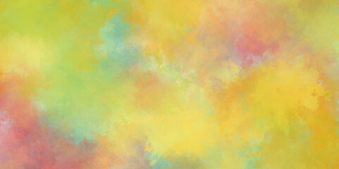 Colorful and acrylic Rainbow color watercolor grunge texture background, pastel watercolor paper textured illustration with splashes, Creative paint gradients multicolor watercolor background.