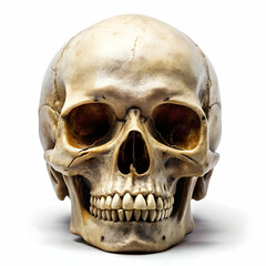 Obraz premium skull on white background