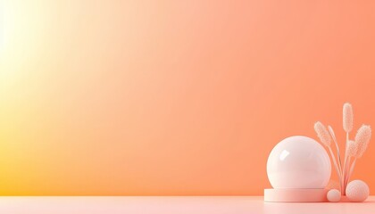 Fototapeta premium Clean logo design, minimalist style, branding approach, 3D illustration