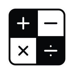 Obraz premium Simple math icon representing mathematical calculations