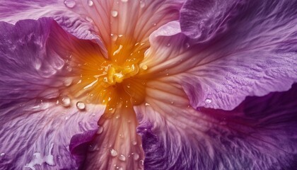 Obraz premium Pansy flower extreme closeup macro photo detail foliage petal surface