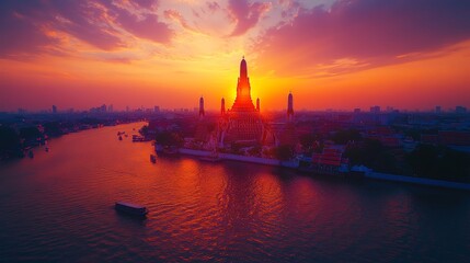 Wat Arun at sunset