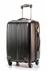 Fototapeta premium suit case black isolated white background