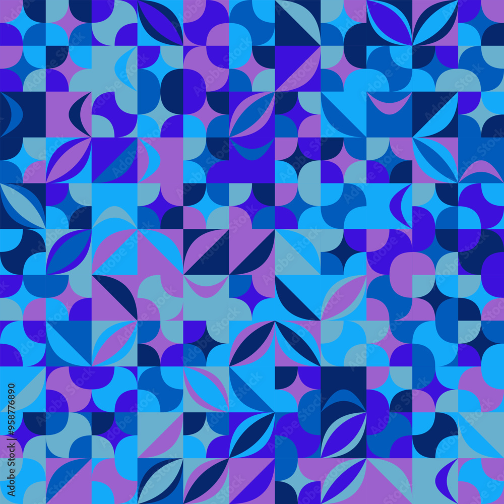 Poster abstract geometrical pattern background - colorful vector graphic design
