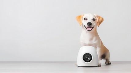High-tech pet camera with treat dispenser, Pet business equipment, Monitoring and training pets remotely