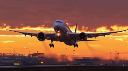 Fototapeta premium Airborne at the Golden Hour