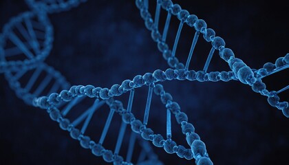 Science lab with a blue DNA model design 133