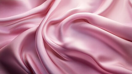 Obraz premium Digital rendering of soft pink silk fabric with a subtle, gradient ombre effect, flowing smoothly from light to dark. The elegant design is perfect for creating beautiful, luxurious textiles.