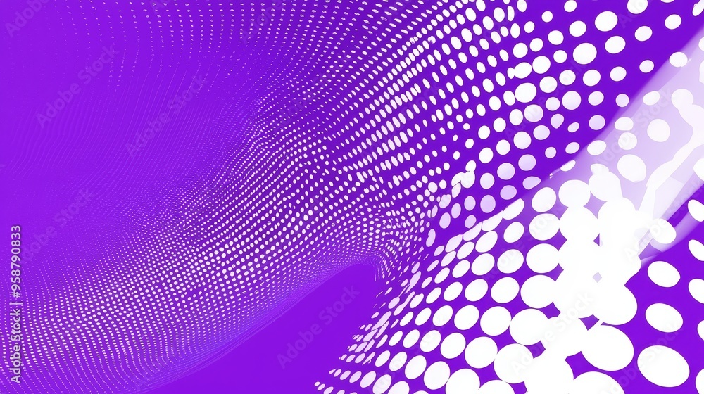 Poster modern purple gradient pattern with dotted texture