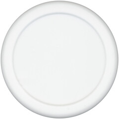 white plastic token transparent PNG